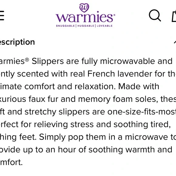 Warmies marshmallow brown slippers - only worn a few times - Picture 4 of 7